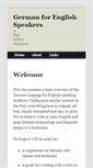 Mobile Screenshot of germanforenglishspeakers.com